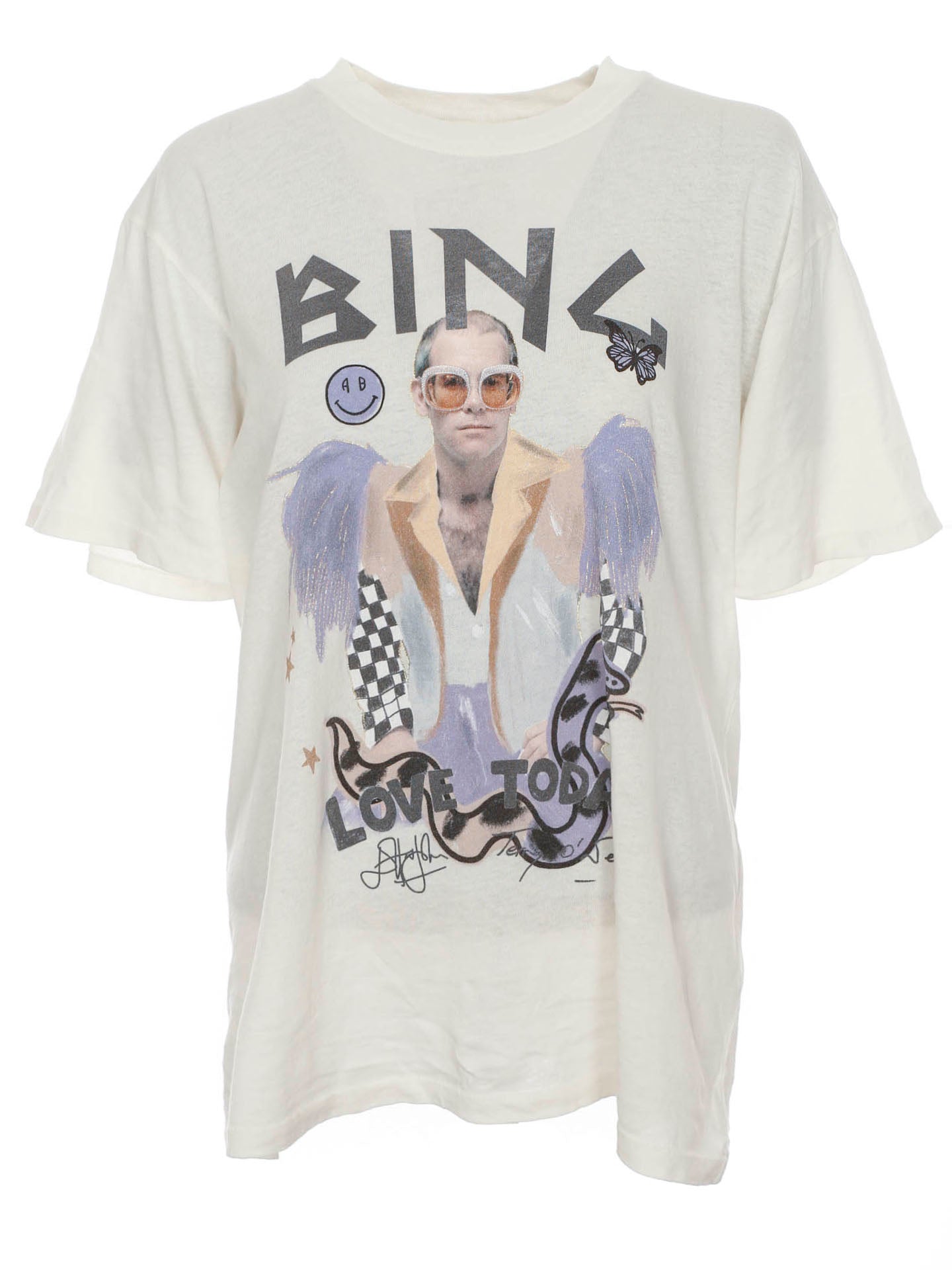 ANINE BING T Shirt Lili Tee AB X To X I Scream Colour Elton John