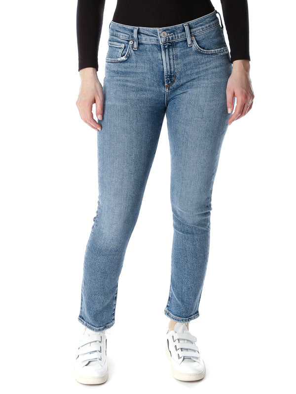 AGOLDE Toni Straight Fit Mid Waist Jeans